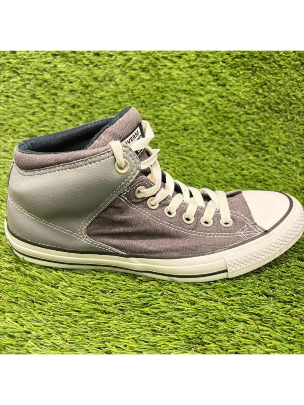 Converse Chuck Taylor All Star Mid Mens Size 8 Gray Athletic Shoes Sneakers